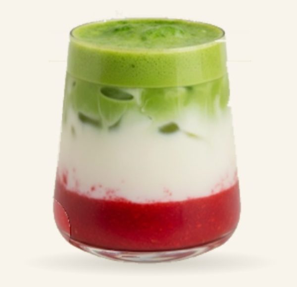 Matcha framboise — Greeen Matcha Paris 2e